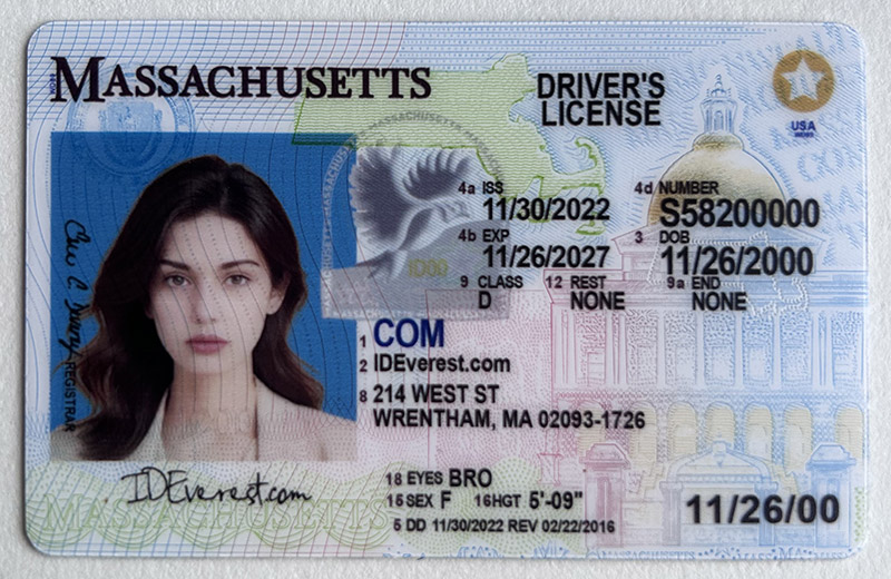 Massachusetts Fake ID