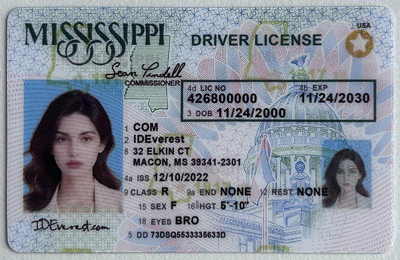 Buy Mississippi ID Card Online