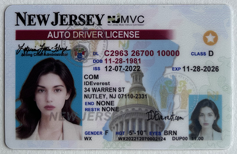 Buy New Jersey ID Card Online