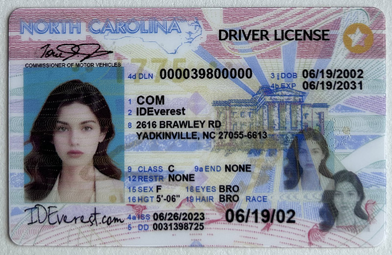 Buy North Carolina ID Card Online