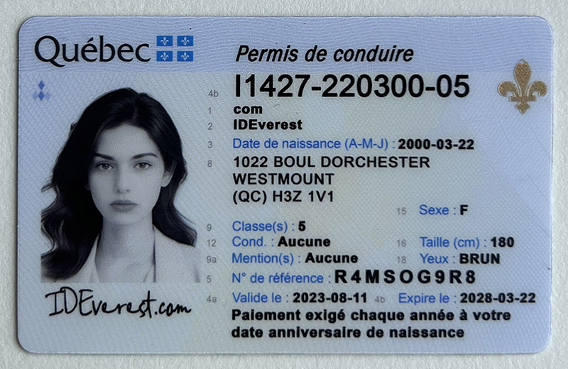 Buy Quebec ID Card Online