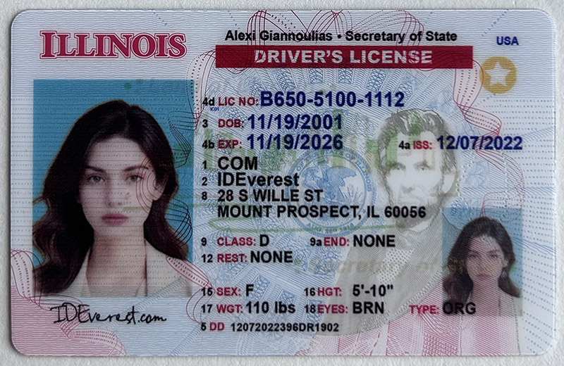 Buy the Best Illinois Fake ID Card