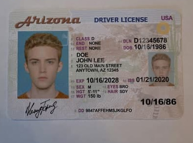 arizona drivers license fake